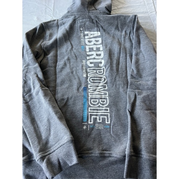 Abercrombie Kids Girls Hooded Sweatshirt Hoodie Size 13/14 Large 13 14 Gray NWT - Picture 7 of 9